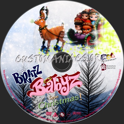 Bratz Babyz Save Christmas dvd label