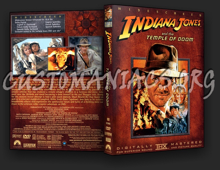 Indiana Jones and the Temple of Doom dvd cover