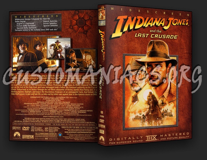 Indiana Jones and the Last Crusade dvd cover