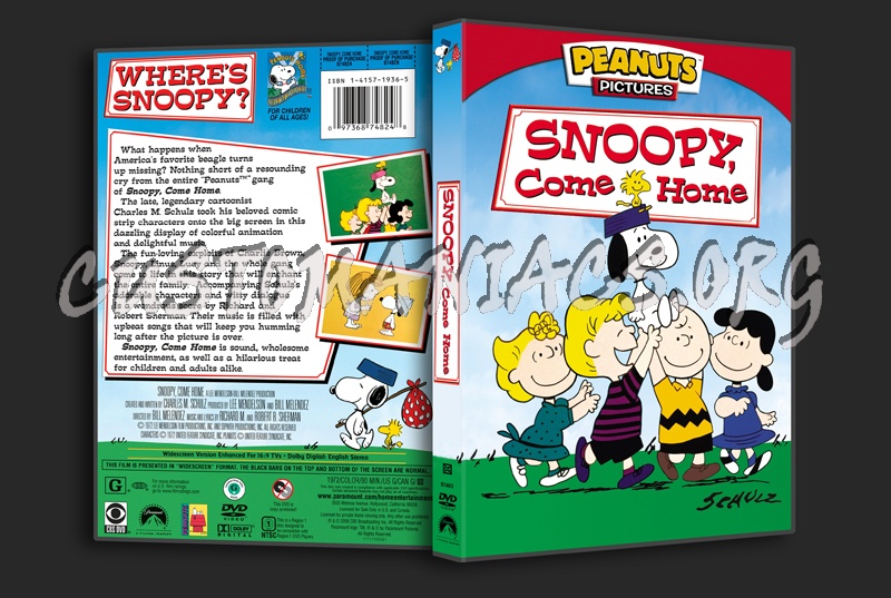 Snoopy, Come Home dvd cover