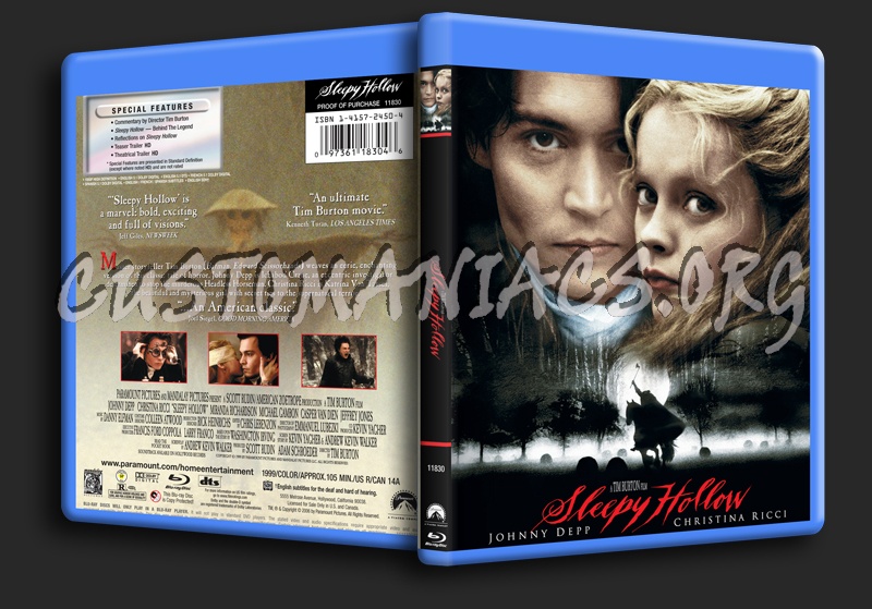 Sleepy Hollow blu-ray cover