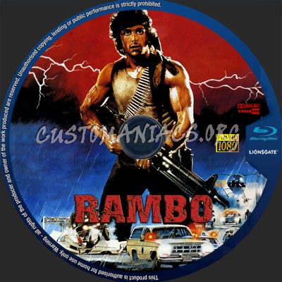 Rambo: First Blood blu-ray label