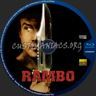 Rambo blu-ray label