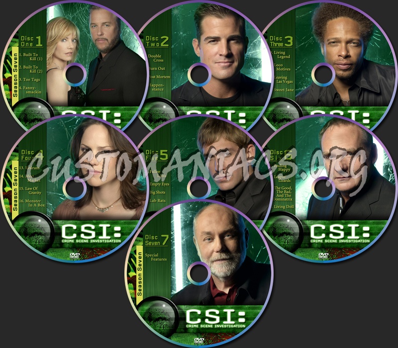 CSI Vegas Season Seven dvd label