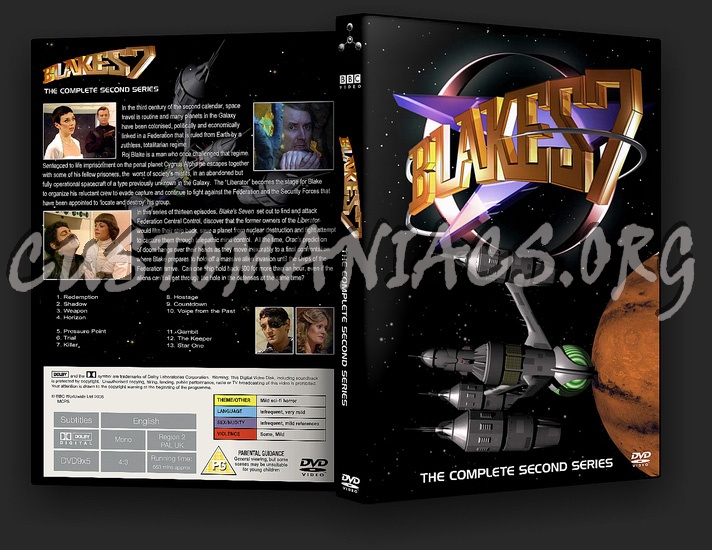 Blake's (Blakes) 7 Complete Series dvd cover