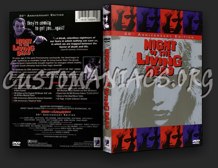 Night of the Living Dead dvd cover
