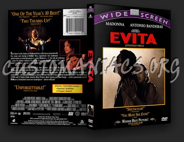Evita dvd cover