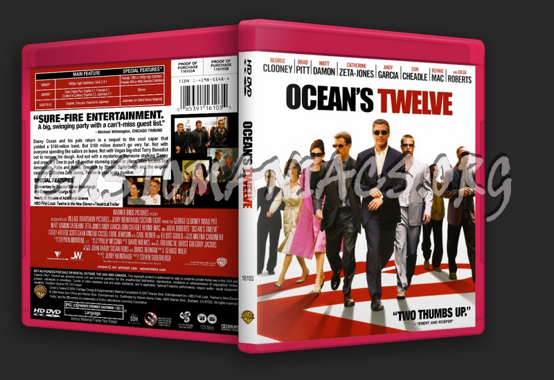 Ocean's Twelve dvd cover