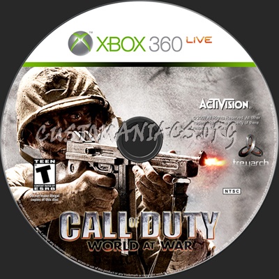 Call of Duty World at War dvd label
