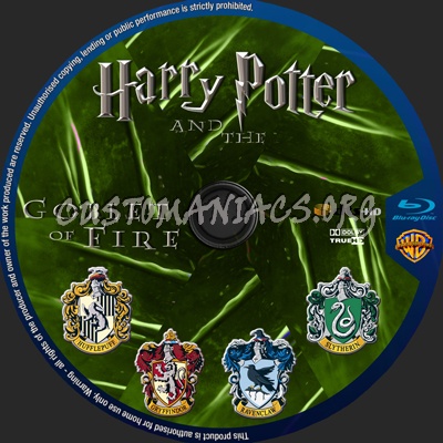 Harry Potter and the Goblet of Fire blu-ray label
