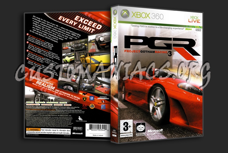 Project Gotham Racing 3 dvd cover