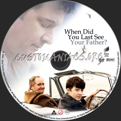 When Did You Last See Your Father dvd label