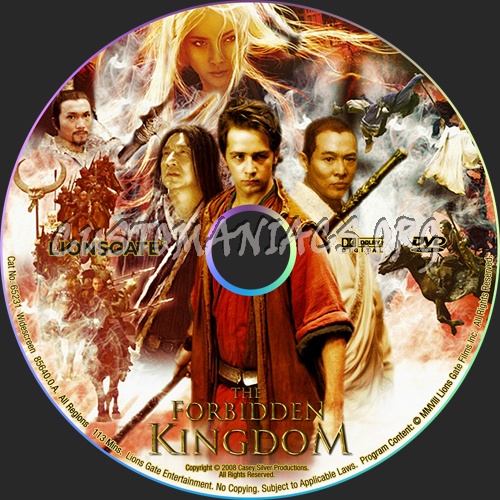 The Forbidden Kingdom dvd label