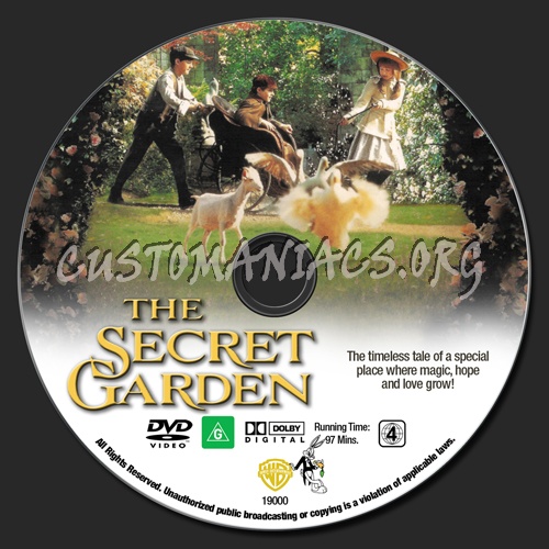 The Secret Garden dvd label