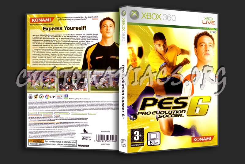 Pro Evolution Soccer 6 dvd cover