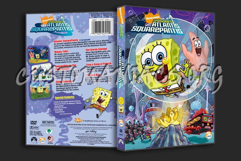 Spongebob Squarepants Atlantis Squarepantis dvd cover