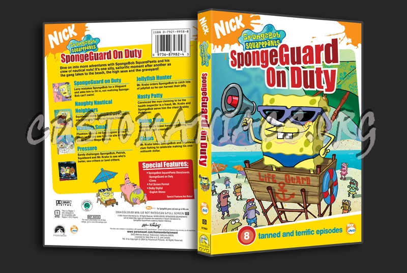 Spongebob Squarepants Spongeguard on Duty dvd cover