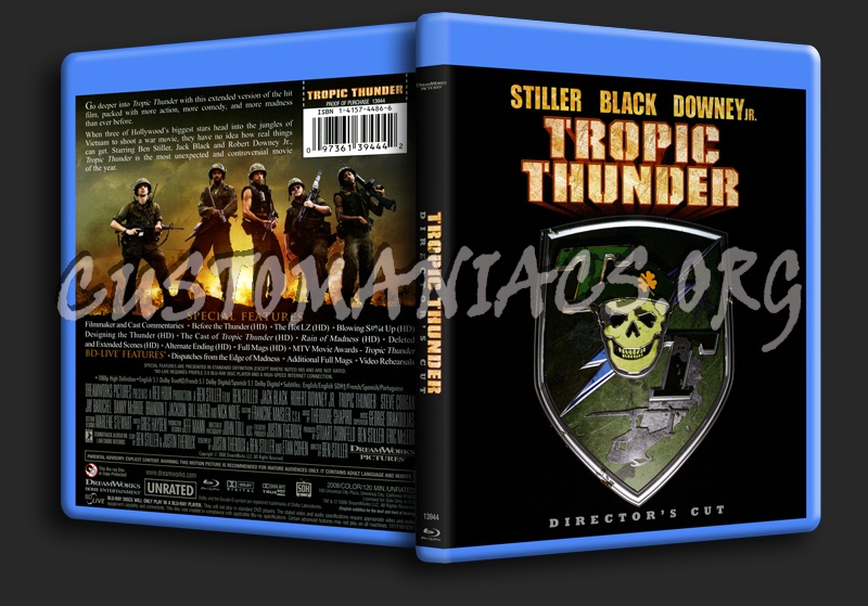 Tropic Thunder (Unrated Director's Cut) blu-ray cover