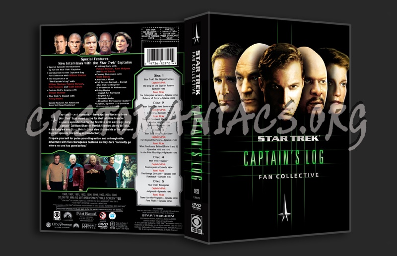 Star Trek Fan Collective Captain's Log dvd cover