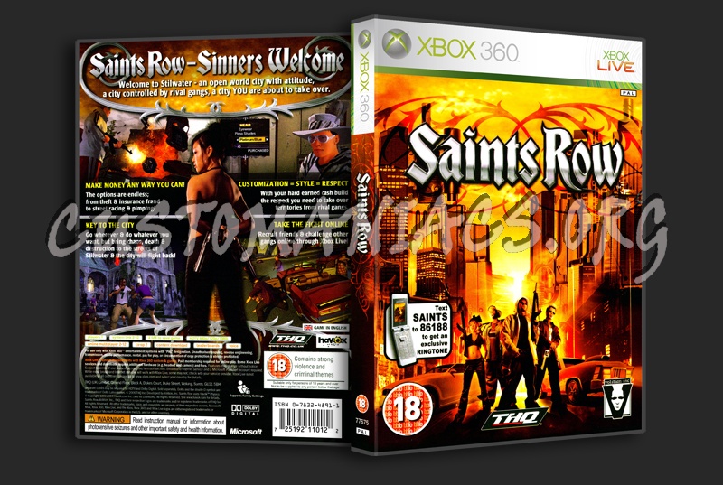 Saints Row dvd cover