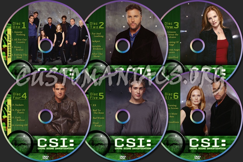 CSI Vegas Season Four dvd label