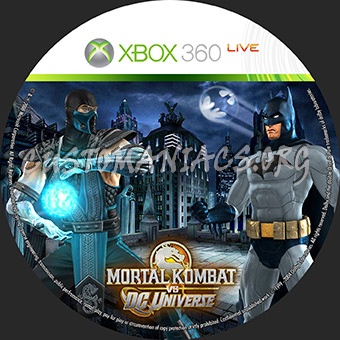 Mortal Kombat vs DC Universe dvd label