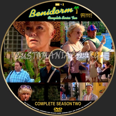 Benidorm Season 2 dvd label