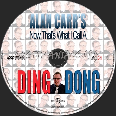 Alan Carrs Now Thats What I Call DING DONG dvd label