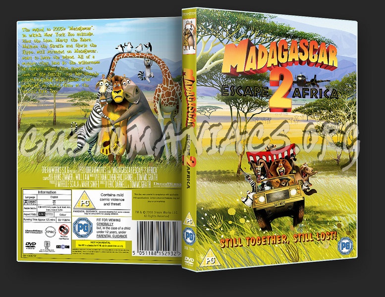 Madagascar: Escape 2 Africa dvd cover