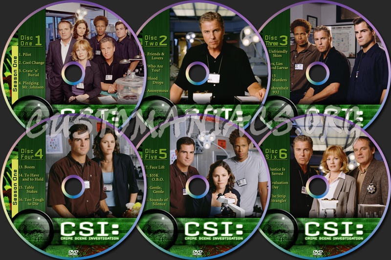 CSI Vegas Season One dvd label