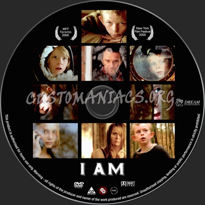 I Am dvd label