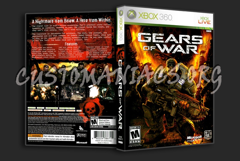 Gears Of War dvd cover