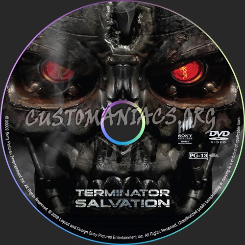 Terminator Salvation dvd label