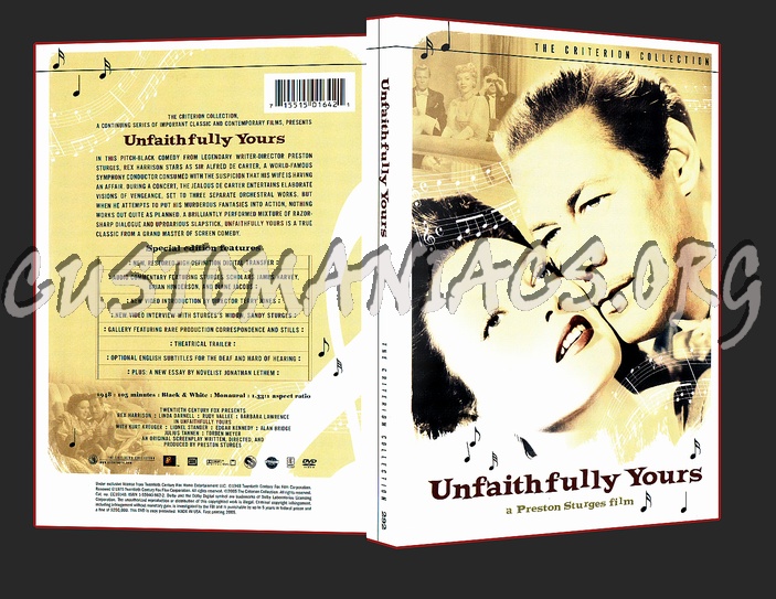 292 - Unfaithfully Yours dvd cover