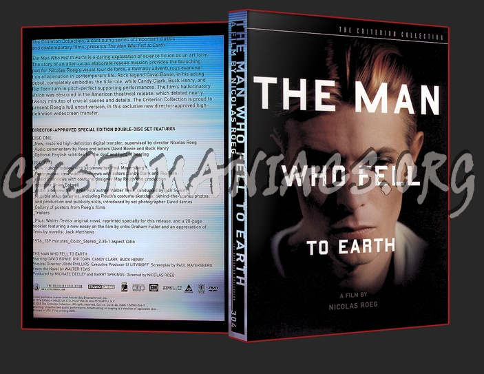 304 - The Man Who Fell to Earth dvd cover