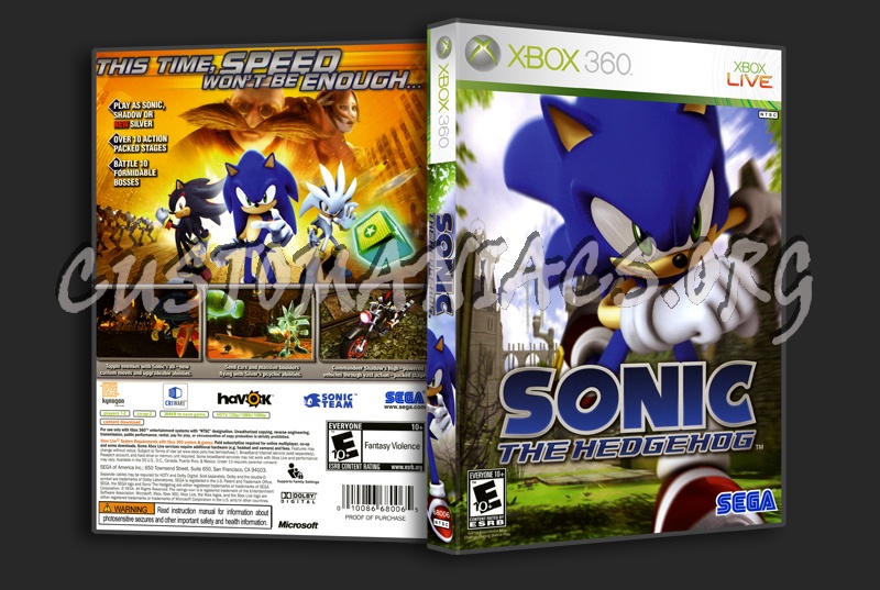 Sonic the Hedgehog dvd cover