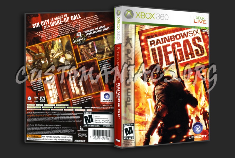 Tom Clancy's Rainbow 6 Vegas dvd cover