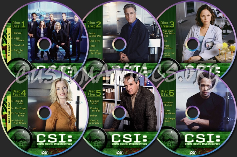 CSI Vegas Season Two dvd label