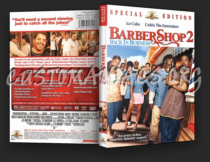 Barbershop 2: Back in Business dvd cover