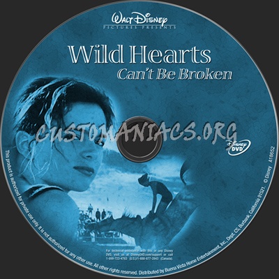 Wild Hearts Can't Be Broken dvd label