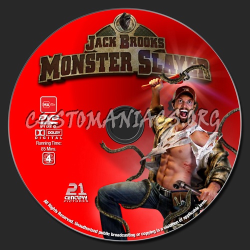 Jack Brooks Monster Slayer dvd label