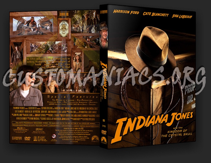 Indiana Jones and the Kingdom of the Crystal Skull dvd cover