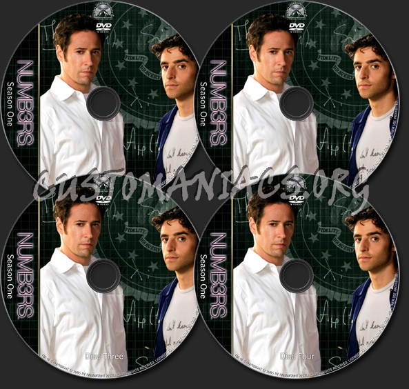 Numb3rs - TV Collection Season One dvd label