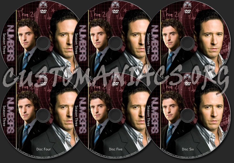 Numb3rs - TV Collection Season Three dvd label