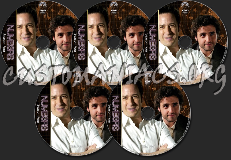 Numb3rs - TV Collection Season Four dvd label
