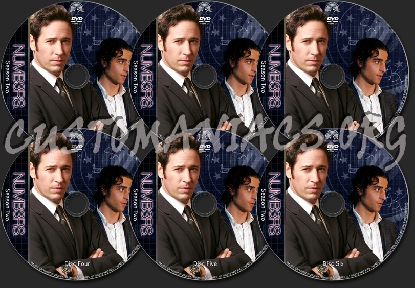 Numb3rs - TV Collection Season Two dvd label