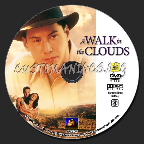 A Walk In The Clouds dvd label