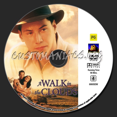 A Walk In The Clouds dvd label