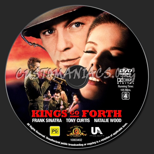Kings Go Forth dvd label