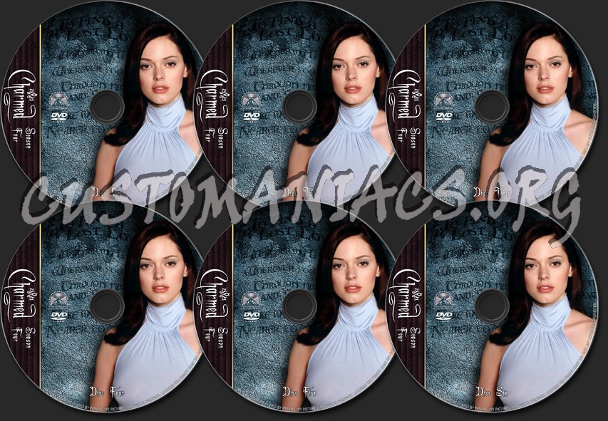 Charmed Season Four - TV Collection dvd label